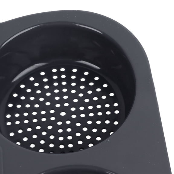 Brynna Silicone Baking Mould Bread Baking Mould, Hamburger Bun Mould Silicone Safe 6 Cavity for Microwaves for Restaurant