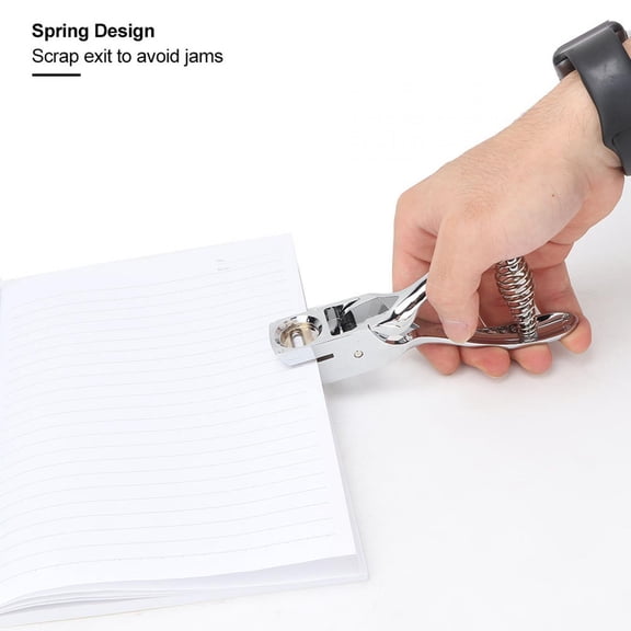 Brynna Single Hole Punch Hole Slot Puncher, Hand Held ID Card Slot Hole Punch Metal Puncher Pliers Punching Tool Convenient for ID Card Badge PVC Photo Tag