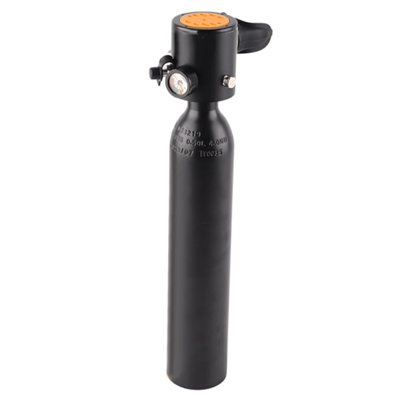 Brynna Snorkeling OxygenS307 0.5L Oxygen Cylinder Diving Air Diving Respirator with Gauge Snorkeling Breathing Equipment
