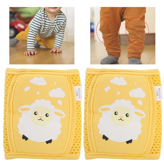 Brynna Soft Knee Pads Infant Knee Pads Baby Knee Pads Toddler Adjustable Cartoon Pattern Soft Elastic Breathable Safety Protector Leg Guards with Cute Puppy Kitty Sheep for Crawling