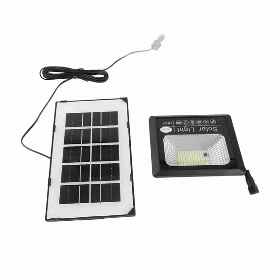 Brynna Solar Floodlight Solar Floodlight, Waterproof Automatic Charging 100LED Solar Light with Solar Panel for Garden