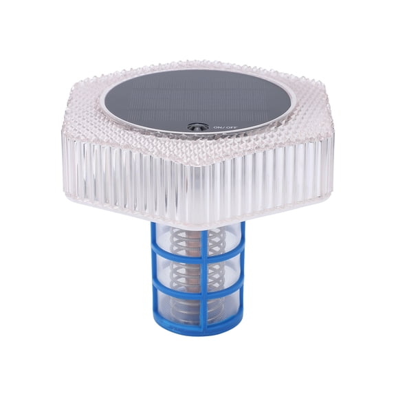 Brynna Solar Pool Ionizer With Temperature Solar Pool Ionizer RGB Color Changing Lights Solar Powered Pool Cleaner Floating Automatic Night Lighting Water Purifier for Salt Water Spa