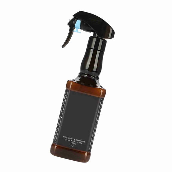 Brynna Spray Bottle Plastic Hairdressing Spray Bottle Unique Design Fine Mist Salon Home Use 500ml Brown