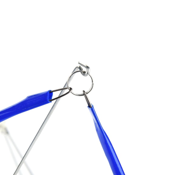 Brynna String Winder Holder Blue Iron Umbrella Winder, Holder Machine for Knitting Crochet, Fixable at Tables or Desks with Ball Winding Function