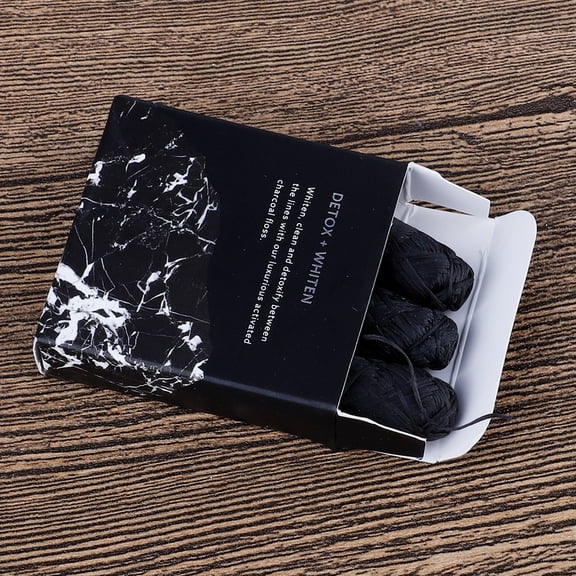 Brynna Teeth Floss Refills Refillable 4 Rolls Refillable Floss Gentle On Sensitive Gums Effective Cleaning Floss Refills Black Bamboo Charcoal
