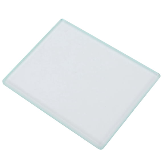 Brynna Tempered Glass Slicker Leather Polishing Tempered Glass Burnisher Slicker, Craft Tool for Grinding and Polishing Leather, 130 x 100 x 8mm, with Exquisite Craftsmanship