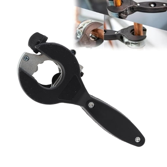 Brynna Tube Compact Cutter Ratcheting Tubing Cutter Pipe Cutter Tube Compact 2 in 1 Design for Copper PVC Metal Pipes 1/4in to 7/8in with 360 Degree Ratchet System and Spare Blades