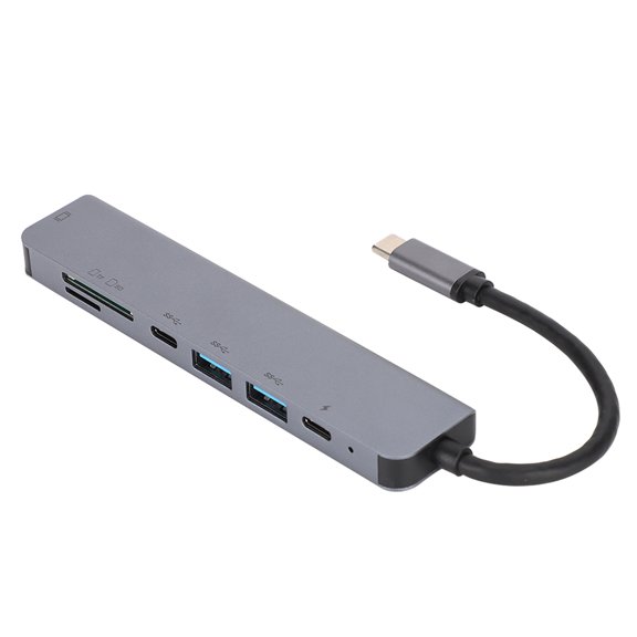 Brynna Type-C Multifunction AdapterType C Docking Station, 7 In 1 Hub Aluminum Alloy for LCD TV