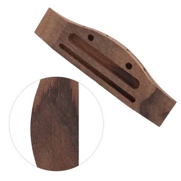 Brynna Ukulele Bridge Kit UKULELE BRIDGE 4MM SHELL UPPER LOWER BRIDGES ACCESSORIES PARTS FOR 4 STRING GUITAR COLOR AS PICTURE MATERIAL SHELL BONE WOOD SIZE 7.6x0.6x1.5CM WEIGHT 12G PACKAGE INCLUDES