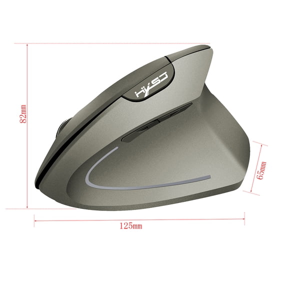 Brynna Vertical mouse Wireless Mouse mice for computer gaming mouseMouse 2.4G Wireless Mouse Vertical Ergonomic Mouse with USB Receiver Replacement for Notebook PC Laptop Grey