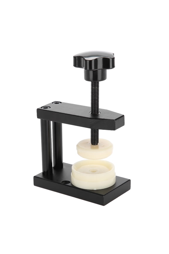 Watch Case Press Watch Crystal Press Repair Tool Kit with 12 Nylon Dies for Watch Case Back Cover Pressing
