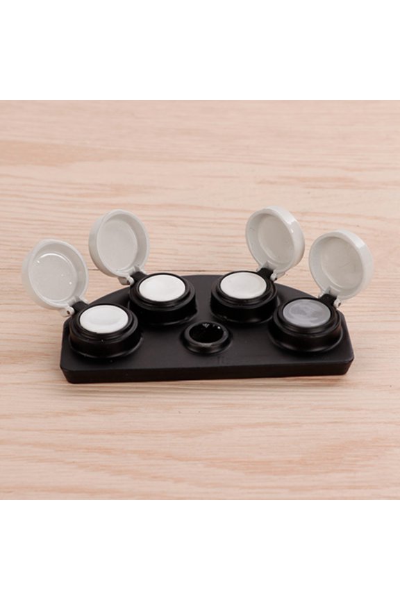 Watch Oiler Dish Accessory 4 Dish Watch Oil Dip Tool Watch Oiler Dish with Cover Accessory for Professional Watch Repair Metal