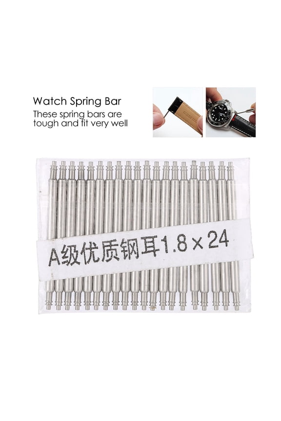 Watch Pin Spring Bar Watch Spring Bars Link Repair Tool Watches Strap Steel 20pcs Watch Pin Bar Wristwatch Band