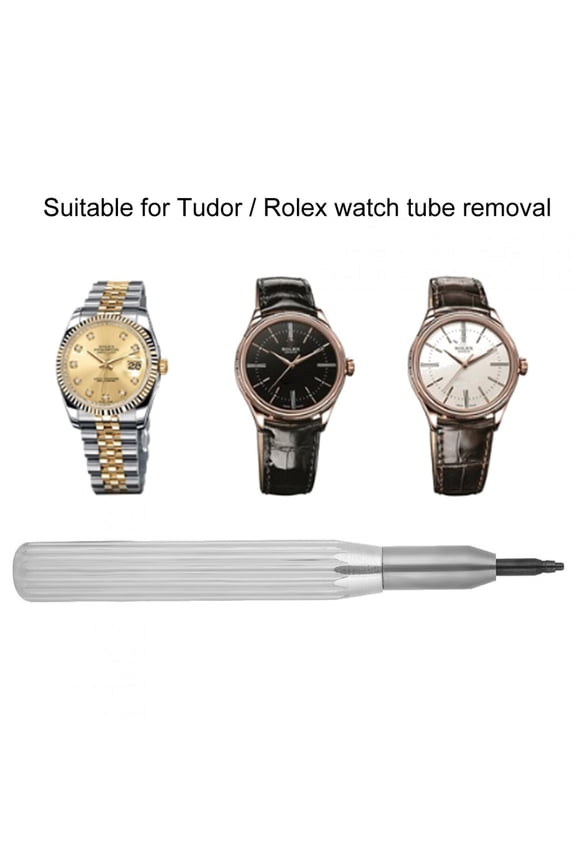 Watch Repair Tool Watch Crown Tube Insert Remover Tool with 4 Pins, Professional Watch Repair Tool for Tube Replacement, Stainless Steel Material