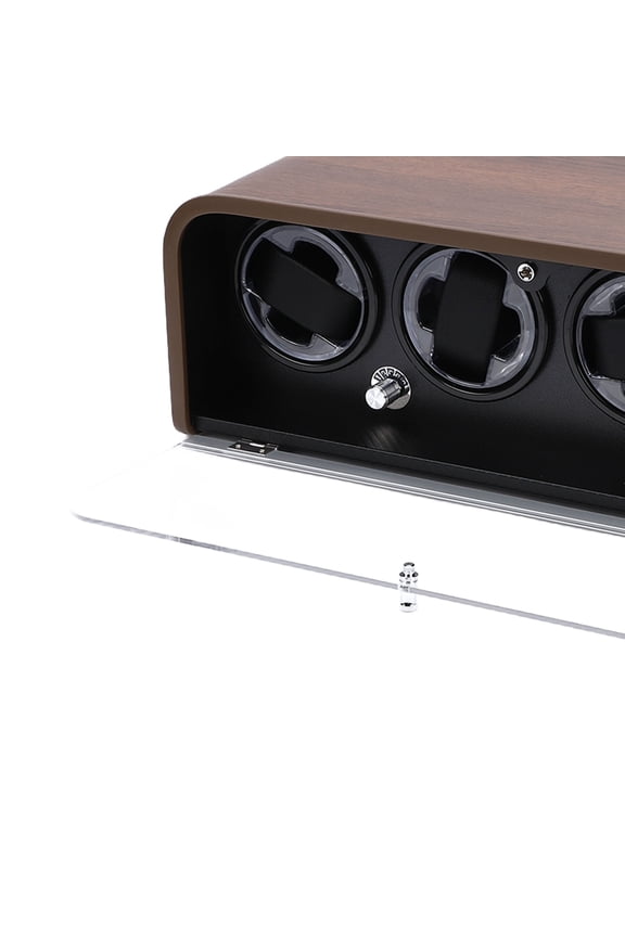 Watch Shaker Storage BoxWatch Winder for 4 Mechanical Watches 5 Modes Quiet Automatic Watch Winder Display Storage Box with LED Light for Home