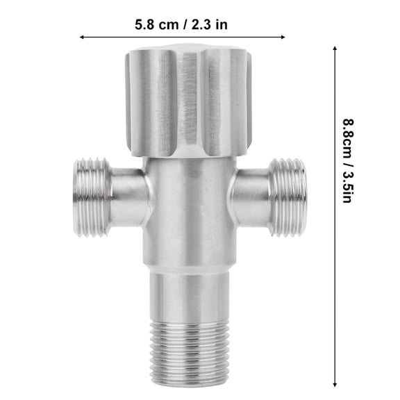Brynna Water Stop Valve STAINLESS STEEL BATHROOM KITCHEN FAUCET ANGLE VALVE WATER STOP VALVE INLET OUTLET FOR HOME USE
