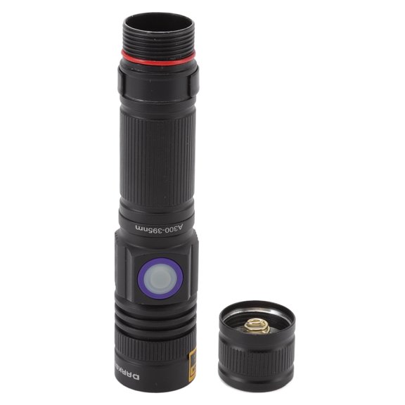 Brynna Waterproof Flashlight LED Flashlight, UV Detection Lamp Zoomable with USB Cable for Cosmetic Testing