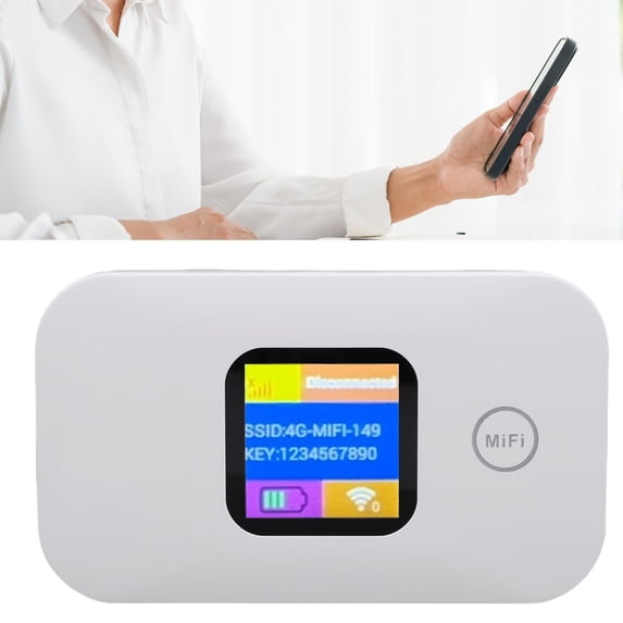 Brynna WiFi Router Hotspot4G 5G Mobile Hotspot, Portable WiFi Hotspot Supports 10 Devices for RV for Camping