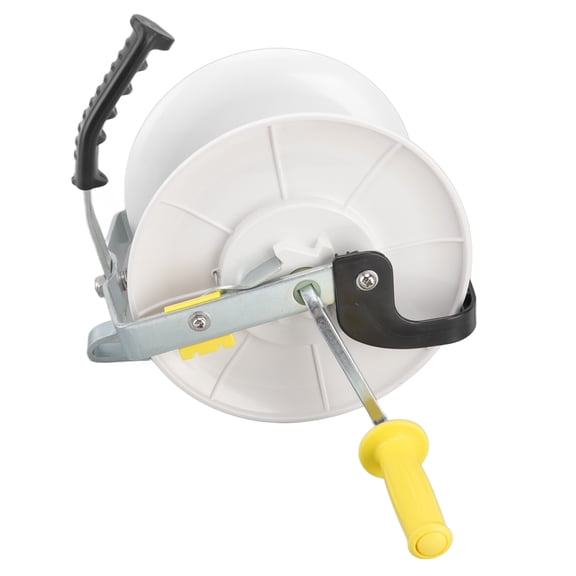 Brynna Wire Reel Electric Fence Rope Reel, Cord Winder with High Strength ABS Material, 3:1 Gear Ratio for Farm, Pasture, Garden Usage, Retract and Release Energizing Rope or Belt