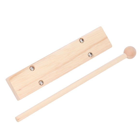 Brynna Wood Instrument Energy Energy Chime Hand Bell, Portable Meditation Chime Beech Wood Tone Sturdy for Class