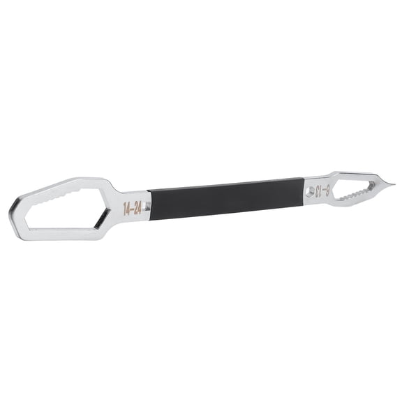 Brynna Wrench Shaped Wrench Spanner Adjustable Wrench Universal Double Ended Multifunctional Ultra Long Design 6 to 24mm with Stainless Steel PVC for Home Decoration Repair
