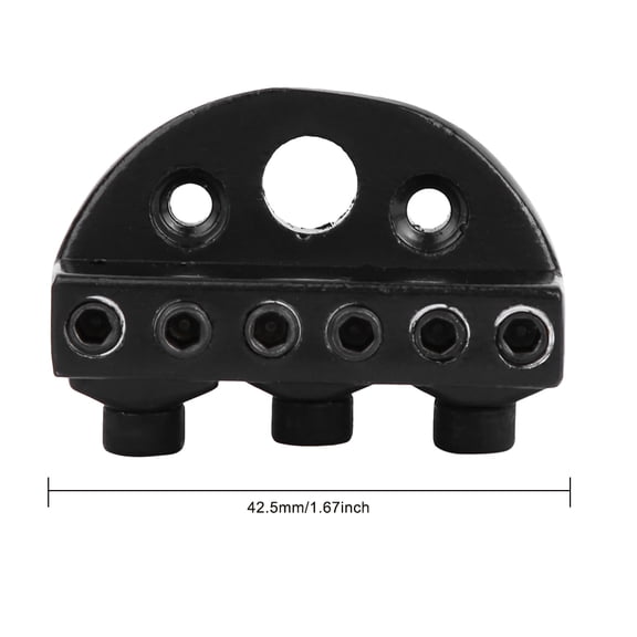 Brynna Zinc Alloy Locking Nut Guitar String Locking Nut, Zinc Alloy Locking Nut for Headless Electric Guitar with Wrench Screw Set, Resistance, Portable and Easy to Install, Professional Design