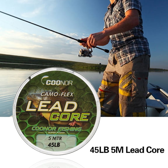 Brynna carp fishing line45lb 5m Leadcore Camouflage Carp Fishing Line Hair Rigs Core Fishing Tackle