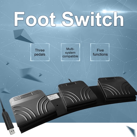Brynna foot pedalPedal USB Foot Switch Universal Control Key Customized Computer Keyboard Action Pedal for Medical Devices Instruments Computers Office Programmable Foot Pedal Customizable