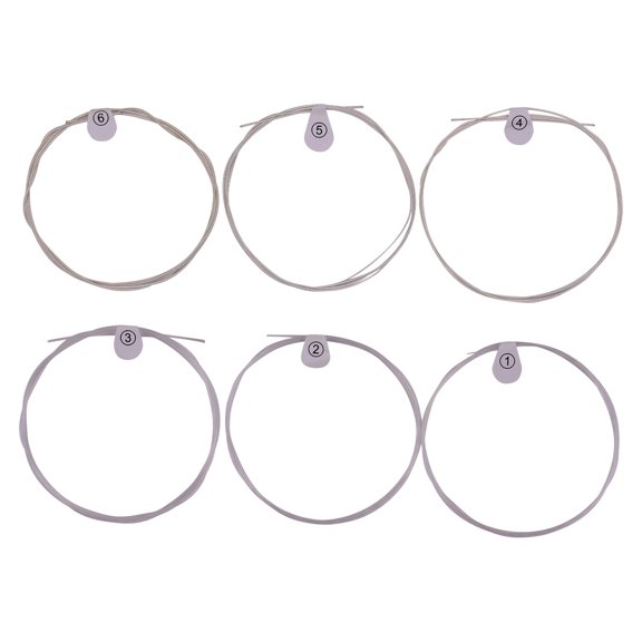 Brynna normal light tension Strings -70 Classical Guitar Strings Normal Light Tension Silver Wound Nylon String Anti-Rust Set of 6pcs Musical Instrument String Accessories