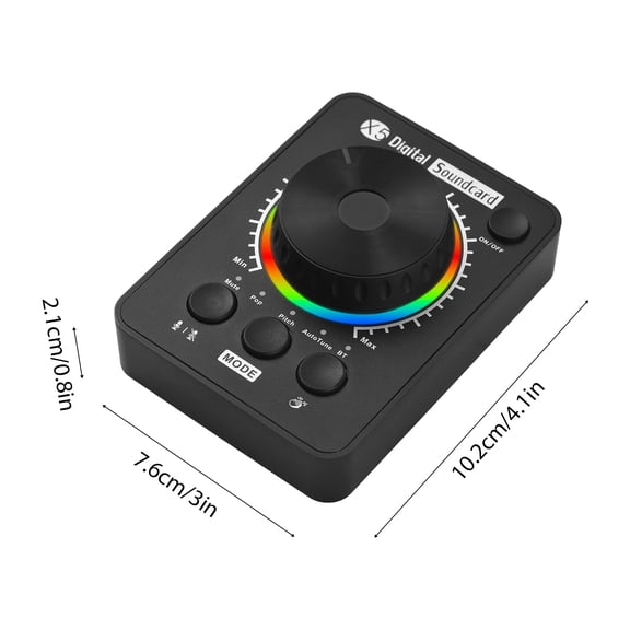 Brynna streaming accessories External External Sound Card Live Streaming Sound Card Professional Desktop Live Streaming Sound Board for PC Phone Laptops Supports BT Music Input Accompany USB