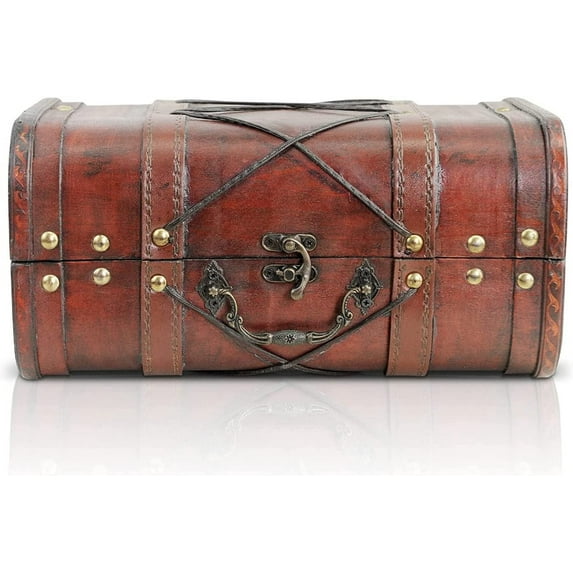 Brynnberg ""Janis Small 11""x7.1""x5.5"" Pirate Treasure Chest Storage Box