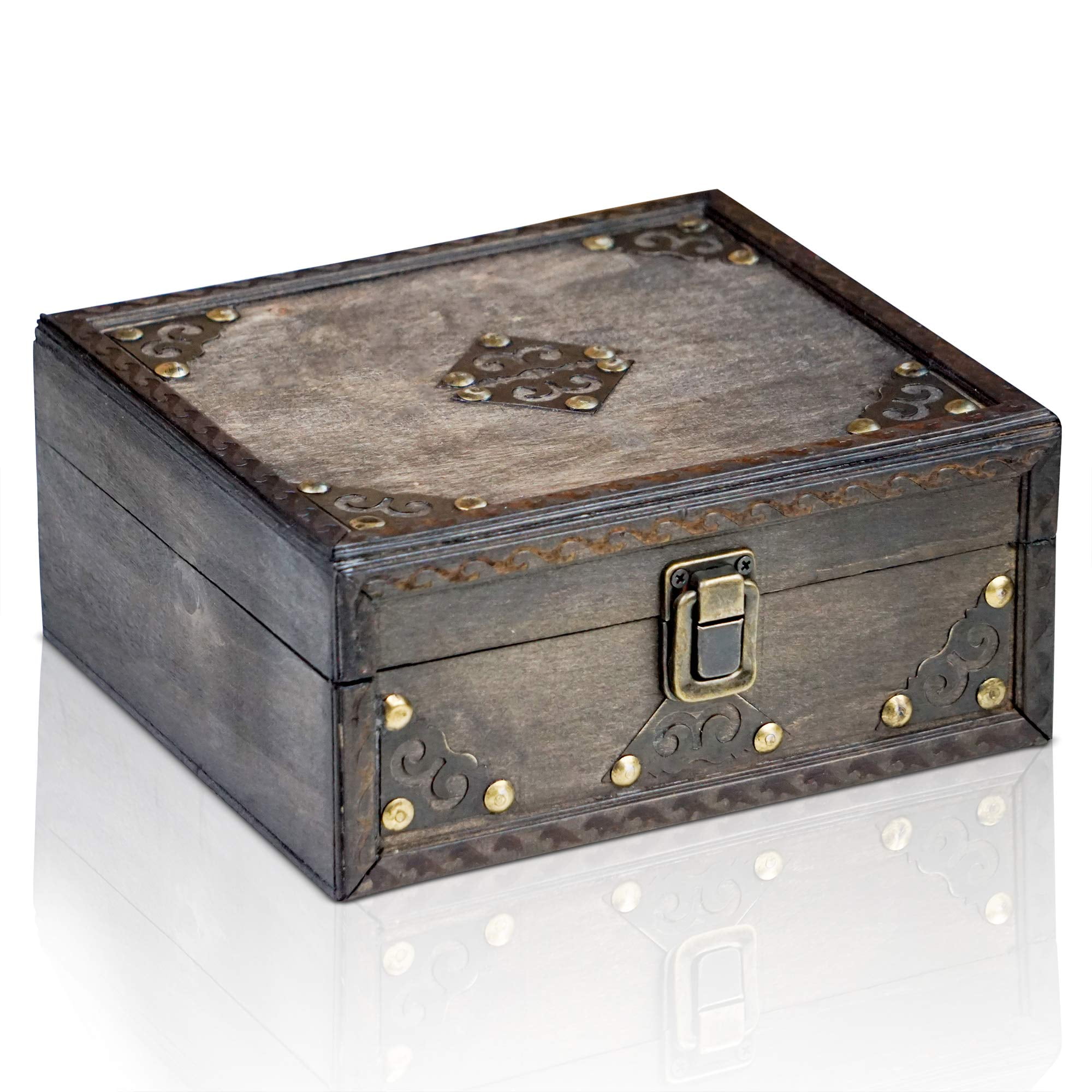 Brynnberg Janis Small 11 x7.1 x5.5 Pirate Treasure Chest Storage