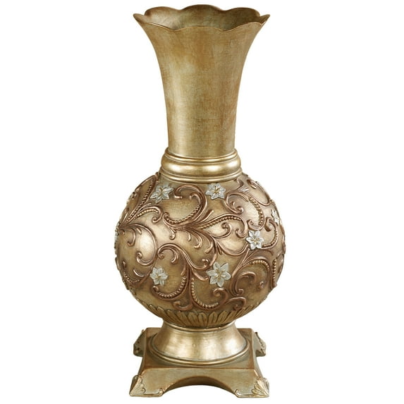 Brynne Traditional Floral Decorative Vase 16 Inches High