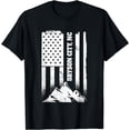 thumbnail image 1 of Bryson City NC North Carolina American Patriotic Hike Flag T-Shirt, 1 of 3