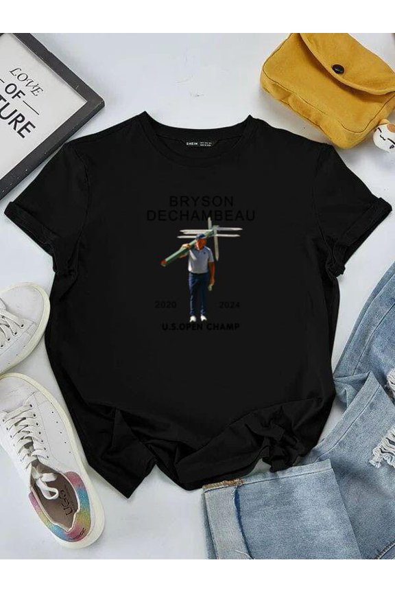 Bryson Dechambeau US Open Champion Golf Major LIV Golf Champ Unisex tee V50490, for men & women, up to size 5XL