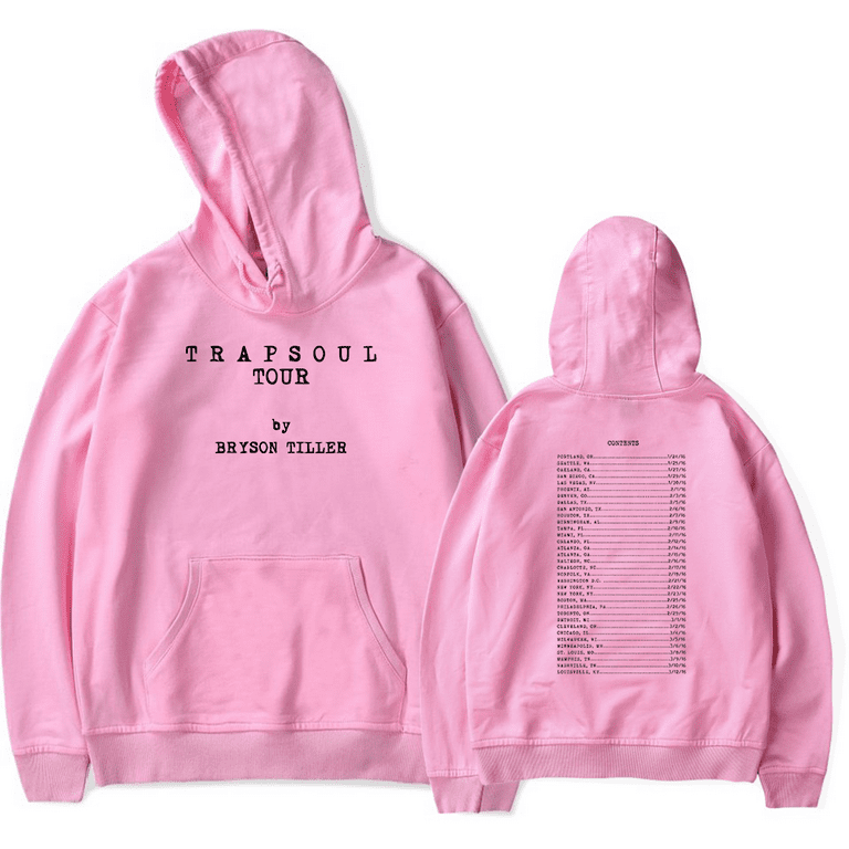 Bryson Tiller Hoodie Trapsoul Tour 2016 Merch Hoodies 90s Vintage For Fans Men Women Long Sleeve Streetwear Pullover Walmart