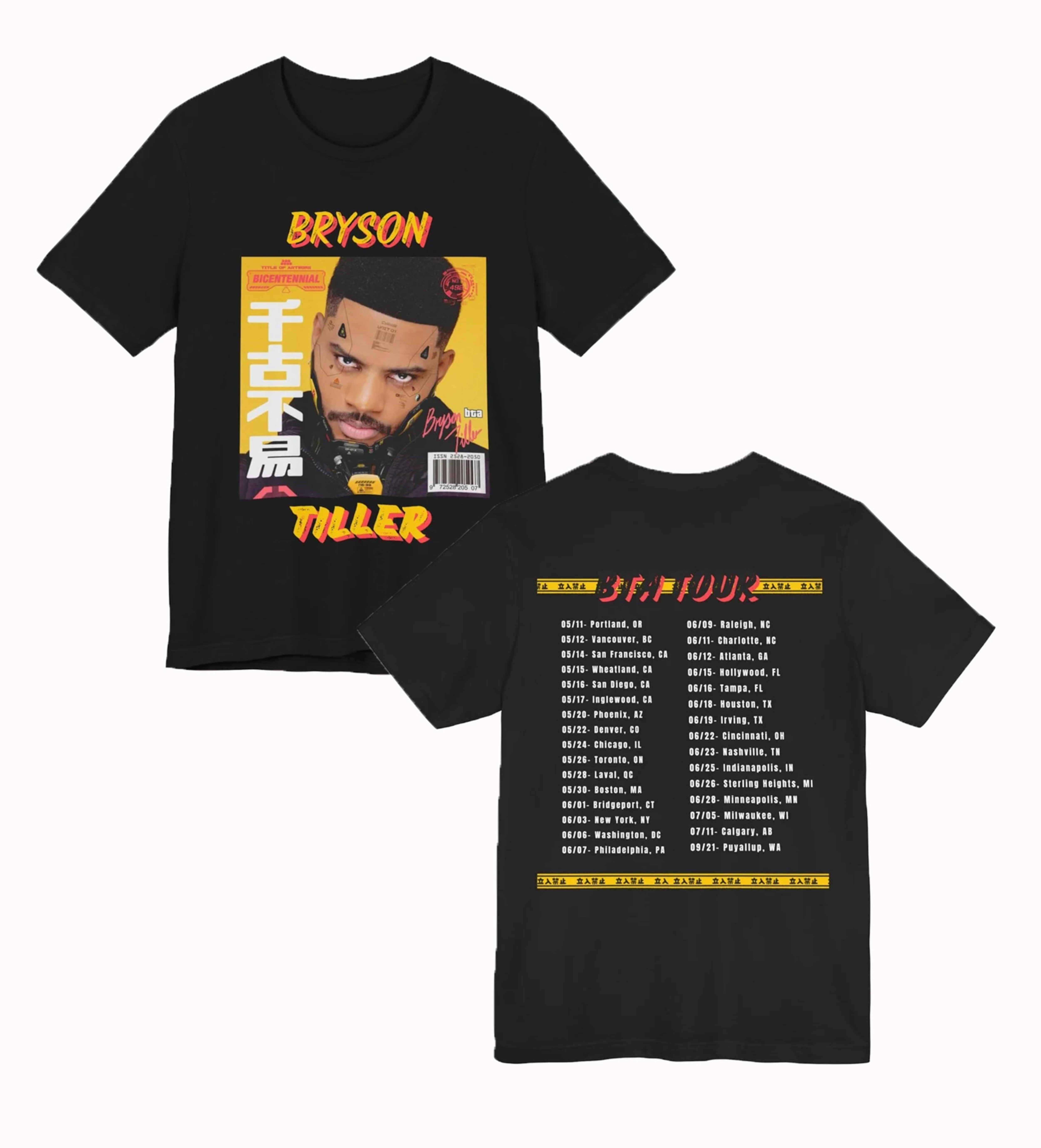 Bryson Tiller Tour Shirt Bryson Tiller Fan Shirt Bryson Tour 2024 Bta Tour Shirt 2024