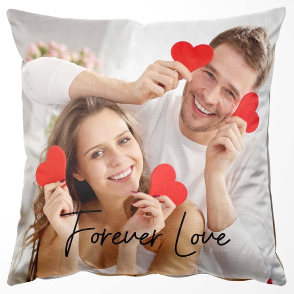 Brythos 16*16inch Custom-made throw pillowcases, personalized photo pillows, customizable pillowcases a perfect photo gift for couples love memento gift