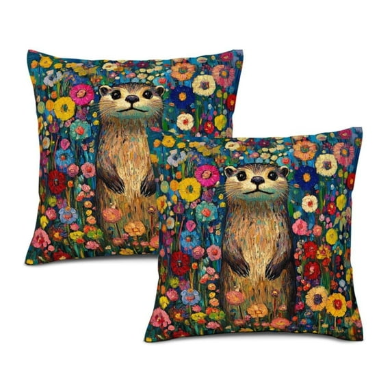 Brythos 2Pcs Throw Pillow Covers,All-Season Versatile Pillow Covers,Double-Sided Print Couch Pillow Covers,Style22,18"X18"