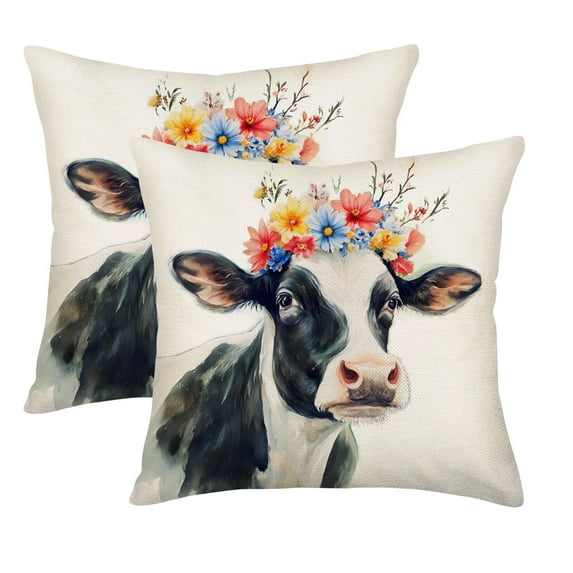Brythos 2Pcs Throw Pillow Covers,Perfect for Self-Use Or Gifting Pillow Covers,Hd Single-Sided Fade-Resistant Print Couch Pillow Covers,Style6,18"X18"