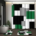 thumbnail image 1 of Brythos 4Pcs Shower Curtain Set,Bathroom Rug Set,Bathroom Sets,Style12,72"X72", 1 of 6