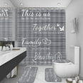 thumbnail image 1 of Brythos 4Pcs Shower Curtain Set,High-Definition Marble Print Bathroom Rug Set,Practical Size Combination Bathroom Sets,Style6,72"X72", 1 of 6