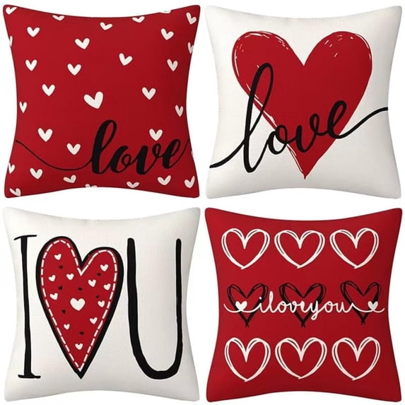 Brythos 4Pcs Throw Pillow Covers,Keeps Vibrant After Washing Pillow Covers,Anti-Pilling for Long-Lasting Texture Couch Pillow Covers,Style1,20"X20"