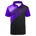 thumbnail image 1 of Brythos Golf Shirts for Men,Palm Tree Inspiration Mens Polo Shirts Short Sleeve,True-To-Size Design Mens Golf Shirt,Purple,Xxxxl, 1 of 5
