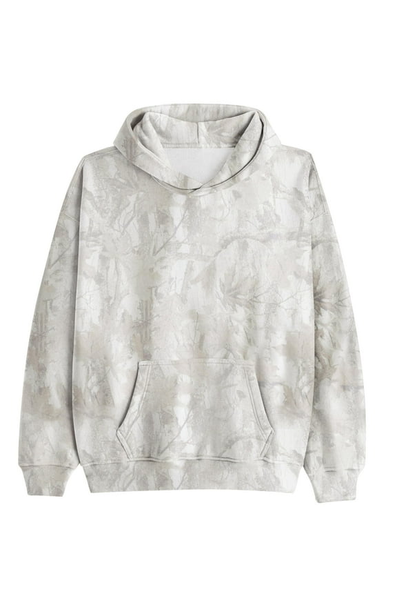 Hoodies,Double Warmth Graphic Hoodies,Relaxed Trendy Fit Hoodies for Women,White,M