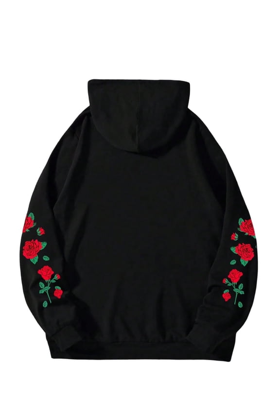 Hoodies for Men,Comfortable Stretch Fabric Mens Hoodie,Classic Versatile Style Pullover Hoodies,Black,Xxxl