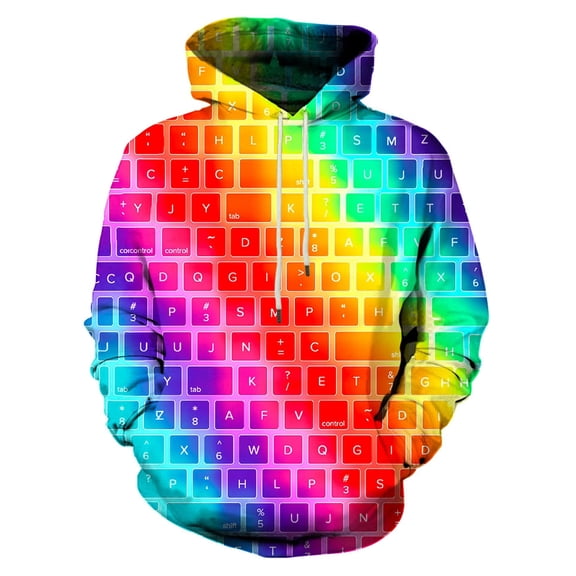 Brythos Hoodies for Men,Cool 3D Sublimation Design Mens Hoodie,Easy Care & Maintenance Pullover Hoodies,Multicolor,Xxxxxl