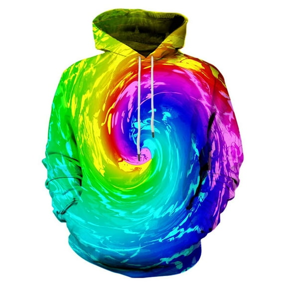 Brythos Hoodies for Men,Cool 3D Sublimation Design Mens Hoodie,Quick-Dry Comfortable Fabric Pullover Hoodies,Multicolor,S
