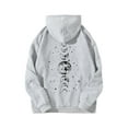 thumbnail image 1 of Brythos Hoodies for Women,Soft Comfortable Stretch Womens Hoodies,Fashion Silhouette Design Women'S Fashion Hoodies & Sweatshirts,Gray,S, 1 of 5