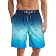 thumbnail image 1 of Brythos Men's Board Shorts,Quick-Drying Elastic Waist Beach Shorts,Drawstring Board Shorts Breathable Beachwear,Blue,XL, 1 of 5